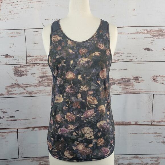 Lululemon Sculpt Tank II Floral Illusion Antique White Multi Size 6 - Picture 1 of 4